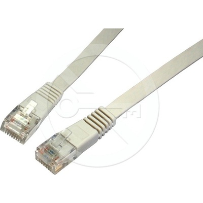 Solarix C5E-111GY-7MB patch plochý CAT5E UTP LSOH, 7m, šedý