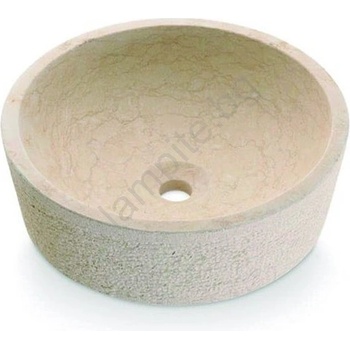 Bathco 00307 - Мивка за плот DUAL Ø 40, 5 см камък/бежова (BO0014)