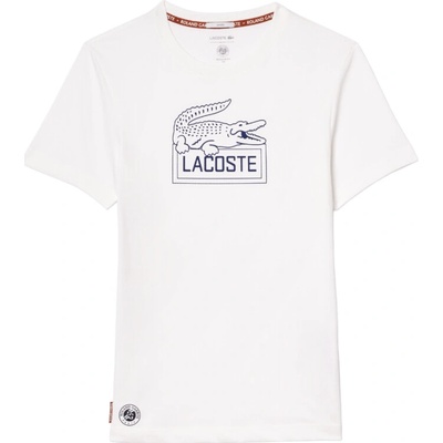 Lacoste Ultra-Dry Sport Roland Garros Edition Tennis T-Shirt white biely