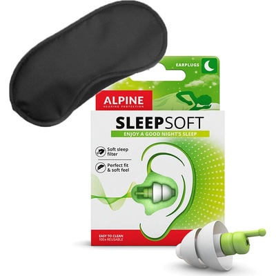Alpine SleepSoft+MASKA špunty na spaní 1 pár
