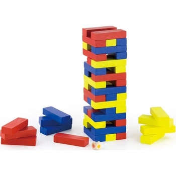 Viga Toys Цветна кула Jenga за изграждане на кула - настолна игра (6934510562151) (6934510562151)
