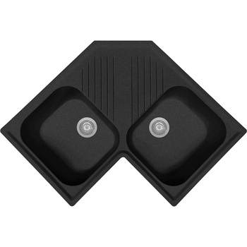 Plados Plados КУХНЕНСКА МИВКА atlantic 83-20 830x500 ЧЕР (fta8320/44)