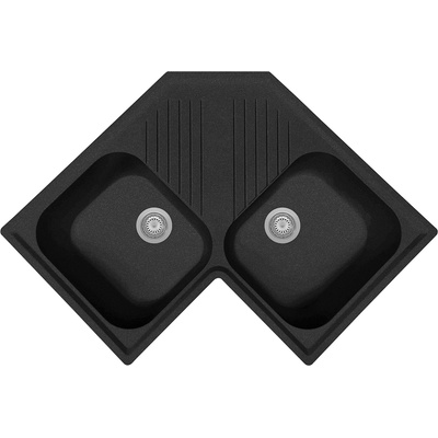 Plados Plados КУХНЕНСКА МИВКА atlantic 83-20 830x500 ЧЕР (fta8320/44)