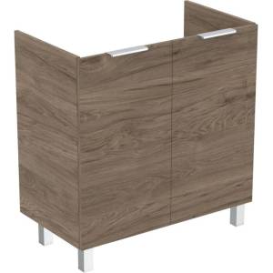 Ideal Standard Eurovit+ - Шкафче за умивалник, 84x80x44 см, 2 врати, панти ляво/дясно, орех R0262Y9 (R0262Y9)