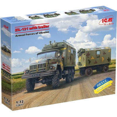 ICM ZiL 131 Truck with trailer Armed Forces of Ukraine 1:72
