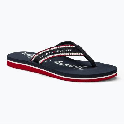 Дамски джапанки Tommy Hilfiger Im Graphic Beach Sandal space blue