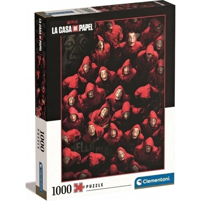 CLEMENTONI Netflix: Papírový dům Maskovaní 1000 dílků
