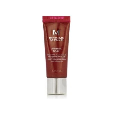 Missha M Perfect Cover BB Cream EX SPF42 bb крем със слънцезащита 20 ml нюанс No. 27 Honey Beige
