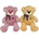 SUN-DAY *AST. PLUSH bowls, 30 cm, bow, heart embroidery, 2 col