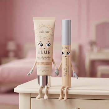 Lumene Сет Перфектен грим Lumene Blur Дълготраен фон дьо тен SPF 15 & Веган коректор