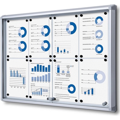 Jansen Display Interiérová vitrína 8 x A4 940 x 675 mm