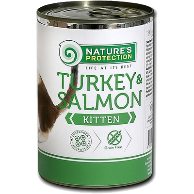 Nature's Protection Kitten Turkey & Salmon - консерва с пуйка и сьомга за малки котета