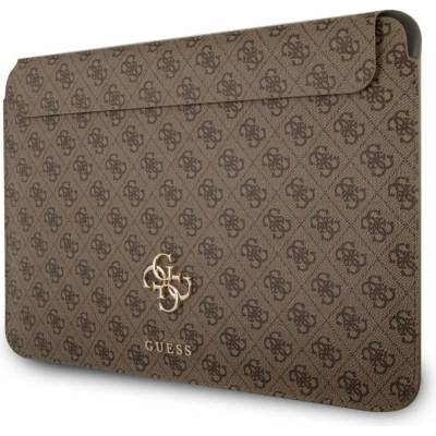 Rukáv Guess GUCS13G4GFBR 13" hnědý 4G Big Logo