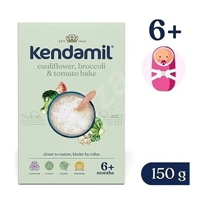 Kendamil Mliečna s brokolicami karfiolom a paradajkami 150 g