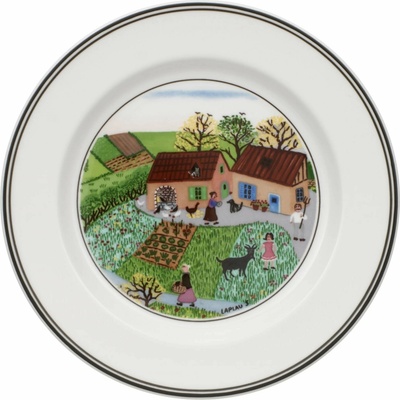 Villeroy&Boch Design Naif talířek na pečivo motiv statku 17 cm