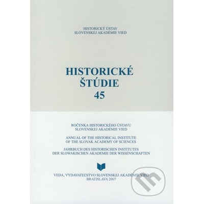 Historické štúdie 45 - kolektív autorov
