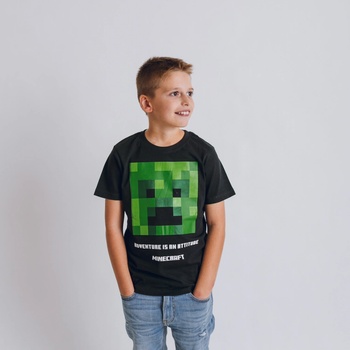 Minecraft tričko Black