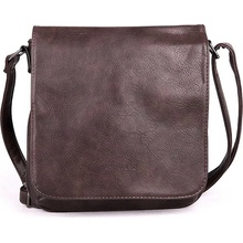 Romina & Co malá tmavěhnědá kávová crossbody kabelka F21 s klopou