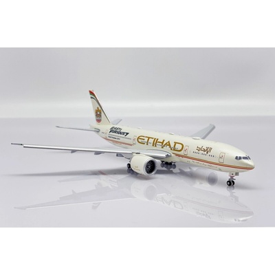 JC Wings B777-237LR Etihad Airways 2004s Colors w. Fast&Furious 7 sticker flaps down 1:400