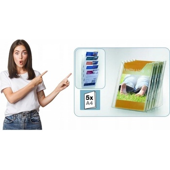 Durable Combibox stojan set XL s 5 odkladačmi A4