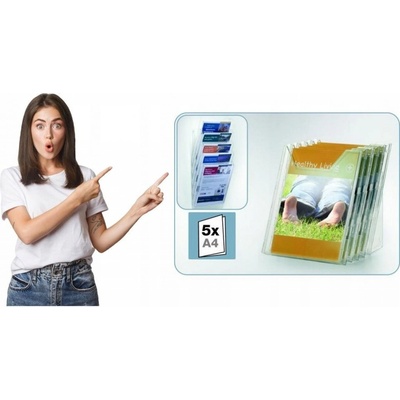 Durable Combibox stojan set XL s 5 odkladačmi A4