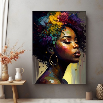 Decono Картина Цветна Афроамериканка
