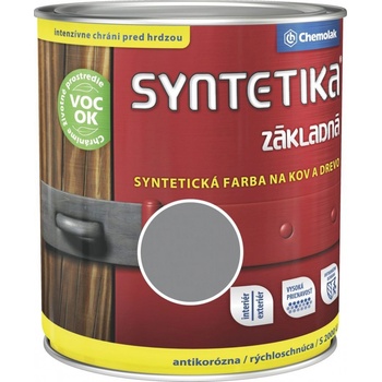 CHEMOLAK S2000 ZÁKLADNÁ SYNTETICKÁ FARBA 0110 ŠEDÁ 2,5L