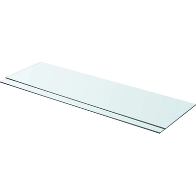 vidaXL Рафтове, 2 бр, панели прозрачно стъкло, 90x25 см (3051580)