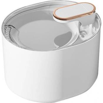 Поилка-фонтан за животни 3l, led светлина, бял (4347-w)