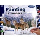 Malování podle čísel Vlčí smečka a mláďata