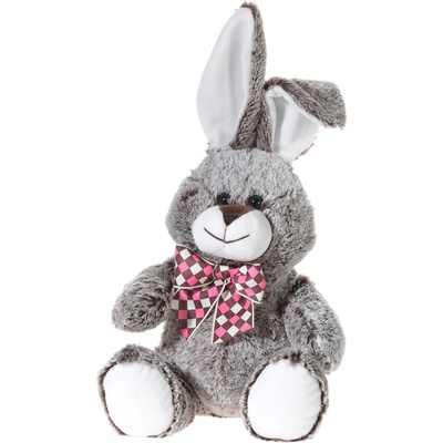 HEUNEC Кафяво зайче с карирана панделка, 30 см (830172-1)
