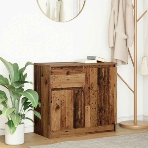 vidaXL Бюфет с чекмеджета, старо дърво, 71x35x65 см, инженерно дърво (861605)