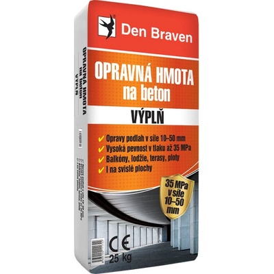 DEN BRAVEN VÝPLŇ Opravná hmota na betón 25kg