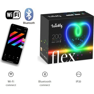 Svetelný pás Twinkly Flex 200 ks TWFL200STW-WEU
