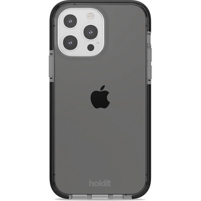 Holdit Гръб Holdit Seethru Case за iPhone 13 Pro - Черен (7330985151897)