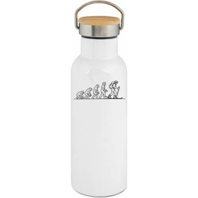 123TRIKO termoska Evoluce skialpinista, černý tisk 500 ml