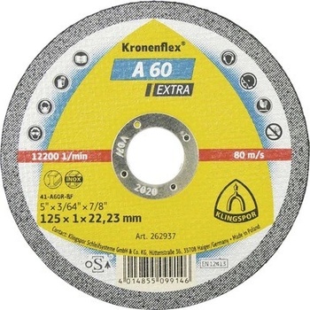 Klingspor Kotouč řezný 125 x 1 x 22,2 mm KLI262937