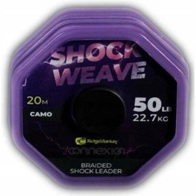 RidgeMonkey Šňůra Connexion Shock Weave Braided Shock Leader 20m 50lb