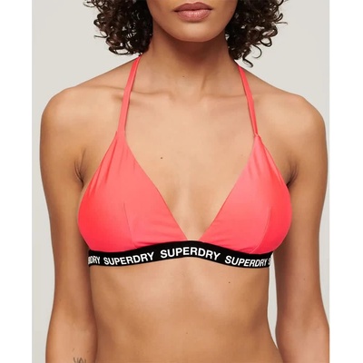 Superdry Triangle Elastic bikini top - Pink (Hyper Fire Pink)