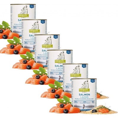 Isegrim Adult River Losos s prosem a borůvkami 6 x 800 g