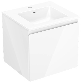 Mexen Orio шкаф за баня 50 см с мивка Otis, 1 чекмедже, бял гланц - 91A10-05047-1-BF00-W18M00 (91A10-05047-1-BF00-W18M00)