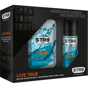STR8 Live True EDT 50 ml + deospray 150 ml dárková sada