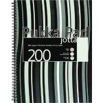 Pukka Pad Jotta Pad A5 PP 200 страници черна раирана тетрадка със спирала A15551021 (A15551021)