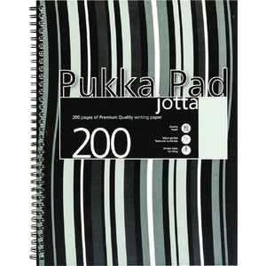 Pukka Pad Jotta Pad A5 PP 200 страници черна раирана тетрадка със спирала A15551021 (A15551021)