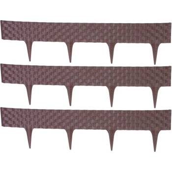 Palisáda RattanPalisade L-2,40 m, tmavá hnedá, bal. 3 ks, 820x95/200 mm, UV