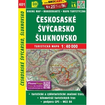 Českosaské Švýcarsko Šluknovsko mapa 1:40 000 č. 401