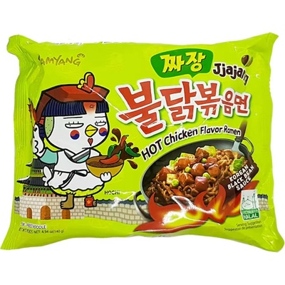 Samyang Buldak Jjajang pálivé kuřecí nudle s příchutí černých fazolí 140 g