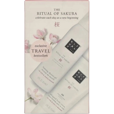 Rituals The Ritual Of Sakura sprchová pěna The Ritual Of Sakura Zensational 50 ml + tělový krém The Ritual Of Sakura Magic Touch 70 ml dárková sada