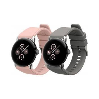 kwmobile 2x Гривна за Google Pixel Watch 2 / Pixel Watch 1 - розов - 58252