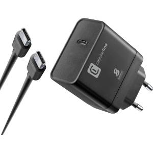 Cellularline Зарядно 220v pd с кабел usb-c 45w